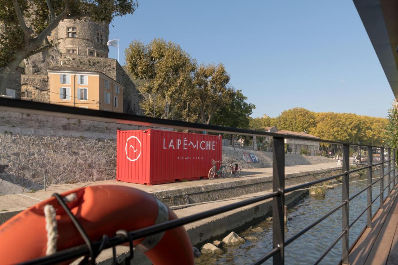 Hotel La Peniche - Bed And Bicycle - Tournon Exterior foto